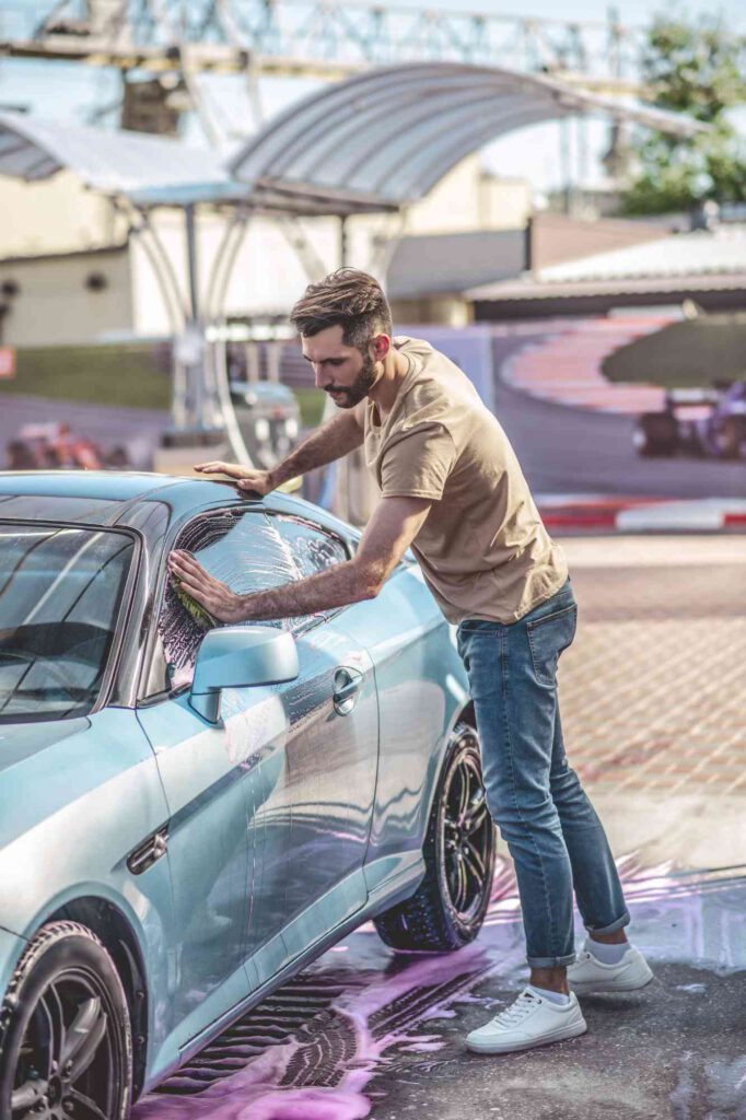 Handwäsche an der Seitentür